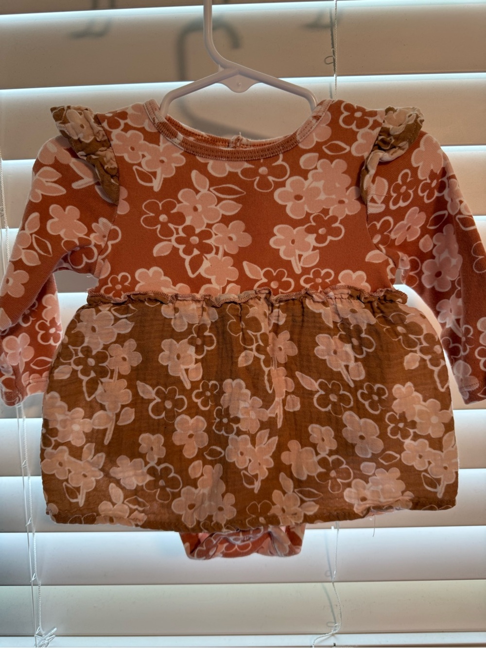 Grayson Collective Floral Bodysuit Dress Baby Girls 6-9M